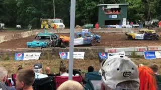 Heat 1 Demolition Derby at Putnam County Fair 2021