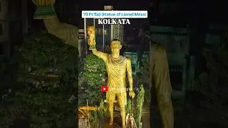 70Ft Tall Statue Of Leo Messi Kolkata 😍❤️ | #dev_lifestyle #vairal #messi #highlight