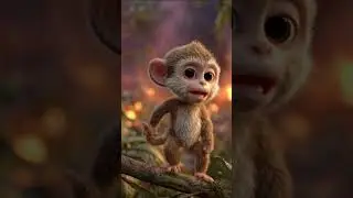 Jungle Hero: Monkey Saves the Family from Fire! 🐒🔥❤️ #monkey #animals #animation #shorts