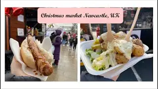 Christmas market Newcastle, UK/ sample video akaso brave 6 plus