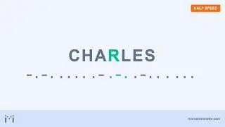Charles in Morse code
