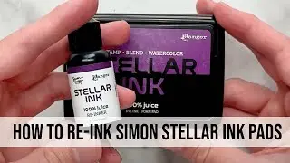 How to Re-Ink Simon Hurley Stellar Foam Ink Pads
