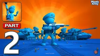 Plastic Army: Battle Simulator - Gameplay Walkthrough Part 2 - Toy Army Commander (Android, iOS)