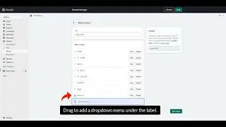 Mavon Theme Dropdown Menu