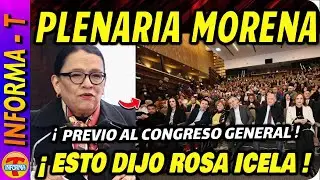 PAS&Oacute; AHORITA EN LA PLENARIA DE MORENA. ESTO DIJO ROSA ICELA. SE VIENE EL CONGRESO GENERAL.