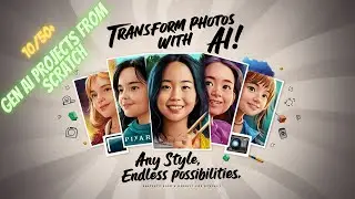 Stunning AI Art from Your Photos in Any Style | 50 Gen AI Projects from scratch