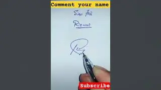 Rizwan unique signature style #comment #calligraphy #viral #subscribe