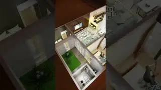 Compact House Design 8x16m | 3BR 2BA Open Layout #dreamhouse #dreamhome #floorplan #shorts