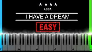 ABBA - I Have A Dream Easy Piano Tutorial