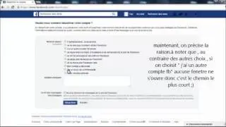 comment désactiver un compte Facebook