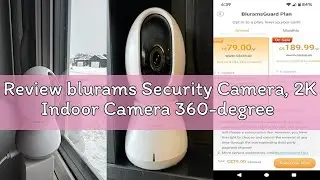 Review blurams Security Camera, 2K Indoor Camera 360-degree Pet Camera for Home Security w/ Motion T