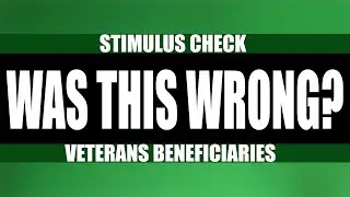 Stimulus Check Update: Did Veterans Get Overlooked