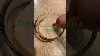 Making peanut butter and pumpkin dog treats