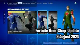 🔥 Fortnite Item Shop Update August 9, 2024! Galaxy Scout, Caper, Dark Bomber, and More! 💎