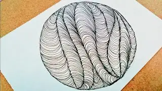 zentangle art ✨  | Zentangle Pattern easy | Day 25