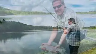 Fly fishing at lake Summer #fishingtechnique #troutfishing #flyfishing