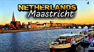 Maastricht | 4K | Day & Evening City Walk | Netherlands Travel | Markets, Shops & Cozy Streets 