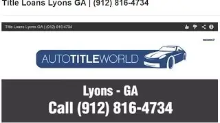 Title Loans Lyons GA
