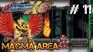Mega Man X6 - Magma Area(2) 100% detonado e salvando 128 Reploids - Parte 11