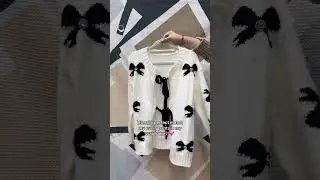 #bow #print #cardigan #sweater #knitting #staychic #womenswear #fashion #dealdrops
