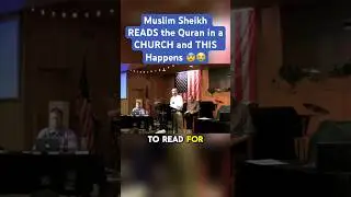 Muslim Sheikh READS the QURAN in a CHURCH and THIS happens😨😭‼️ #Christian #Islam #shorts