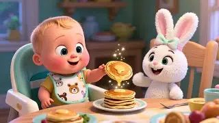 Maple Syrup Pancakes For Baby 🥞🍁 | Fun Breakfast Song for Kids | Playful Nursery Rhyme