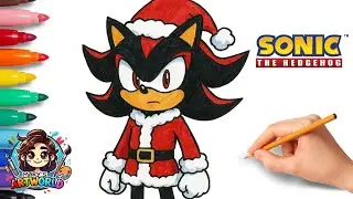 How to Draw Christmas Shadow | Sonic the Hedgehog