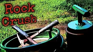 Breaking and Crushing Rocks looking for Gold