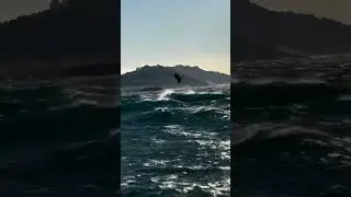 40+ knots 🌪️😱 strong wind wing foil in France #wingfoil #kitesurfing #windsurfing