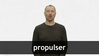 How to pronounce PROPULSER in French