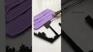 acrylic sheet painting is challenging and calming at the same time😮&zwj;💨💜  #acrylics #acrylicsheet