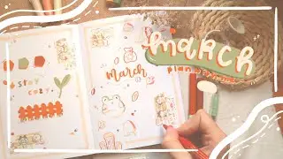 PLAN WITH ME March 2021 🌱 || Bullet Journal Set Up