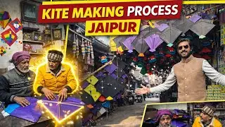 Kite Making Process || How is a kite made || Kite Factory Jaipur || Cheapest kite market || #kite