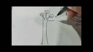 creative nature drawing ✴️#shape  #twidantart #art #nature #naturelovers #elementry #composition