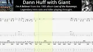 Giant / Dann Huff TAB - I'm a Believer (Album version - FULL TRANSCRIPTION #tabs)