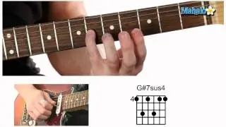 How to Play a G Sharp Seven Suspended Four (G#7sus4) Chord on Guitar