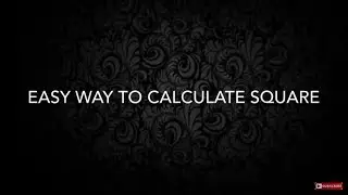 Fast maths tricks || How to calculate square of 2 digit number
