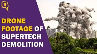 Drone Footage of Supertech Twin Towers Shows Debris, Wreckage, Aftermath | The Quint