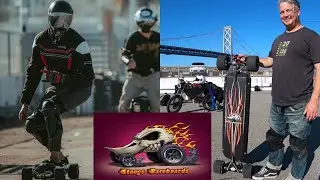 JoyRide on the Fastest Electric Skateboard! | Stooge RaceBoards! 55 MPH!