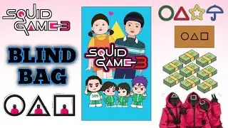 DIY ALL GAMES of SQUID GAME | Mystery Paper Toys Unboxing | Ddakji, Flying Stone, Gonggi & Jegi