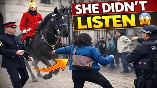 Scary Moment Tourist CROSSES Horse & RUNS for Her Life!