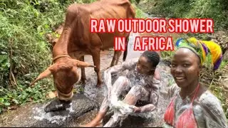 Shower Rituals of African Girls in the Forest, unbelievable!!