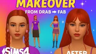 The Sims 4 - Transformation Challenge ✨ Amazing Glow Up! Sims Before & After Glow Up! Sims 4 Townie🔥