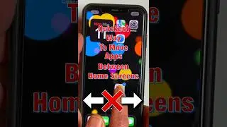 Quickest Way To Move Apps Between Home Screens #shorts