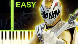 ZENITH RANGER THEME | Power Rangers Cosmic Fury - EASY Piano Tutorial