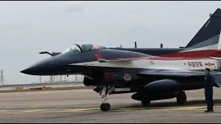 Chinese PLA aerobatic team's J-10 jets arrive in Singapore for airshow