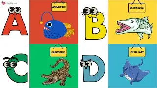 🌊 ABC Sea Animals Song | Fun & Educational Marine Life for Kids! 🐠🎶 | #abcd #kids