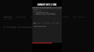 How to get current date and time in python #shorts #viral #short
