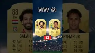 SALAH 🇪🇬 VS NEYMAR 🇧🇷 FIFA EVOLUTION FROM FIFA 19-FC 25 #shorts #salah #neymar #fc25 #fut #football