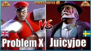 Street Fighter 6 🔥Problem X (M Bison #1)  Vs  Juicyjoe2000 (JP)🔥Best Ranked Match🔥FightingGameWorldX